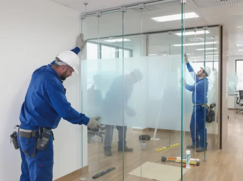 Установка офисных перегородок