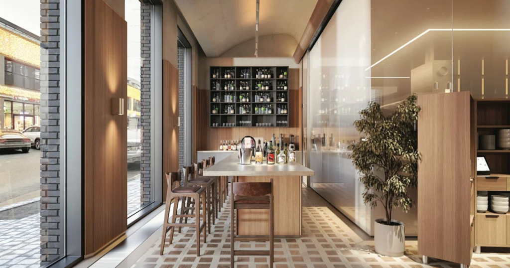 steklyannye peregorodki restorana
